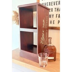 Elijah‎ Craig Bourbon Small Liquor Bottle Display Wood Shelf Mancave